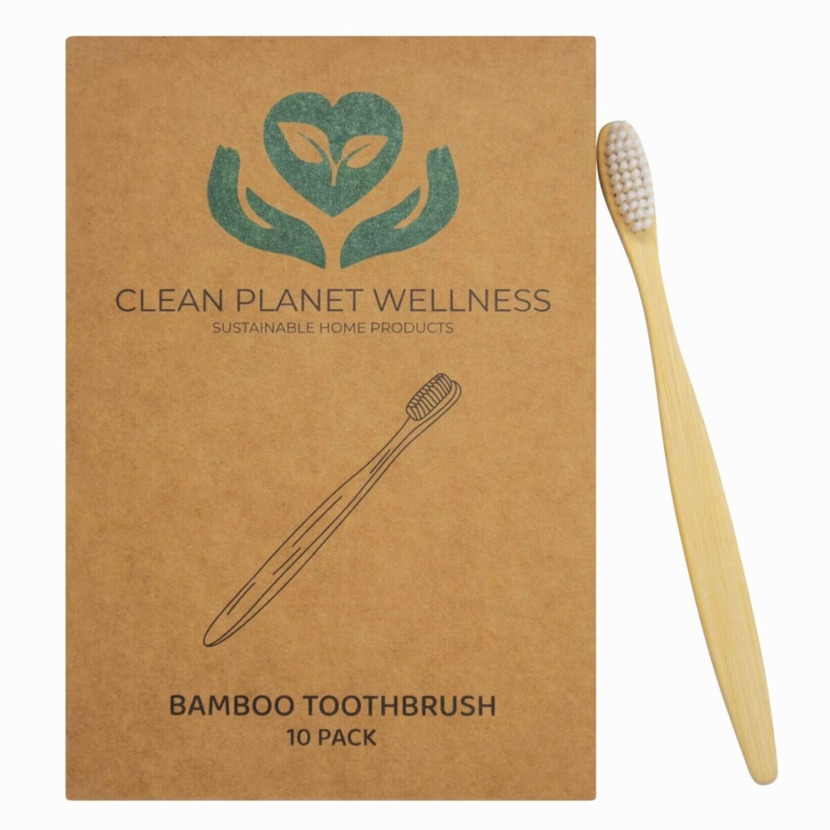 Bamboo Toothbrush - 10 Pack